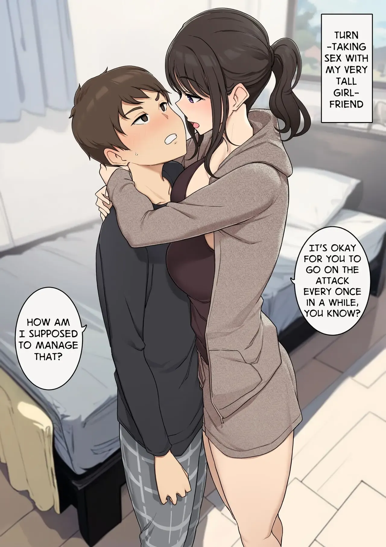 Koushinchou de MeguTai na Kanojo to Turn-sei no Sex Suru Ohanashi |  Turn-Taking Sex With My Very Tall Girlfriend - Hentai Reader