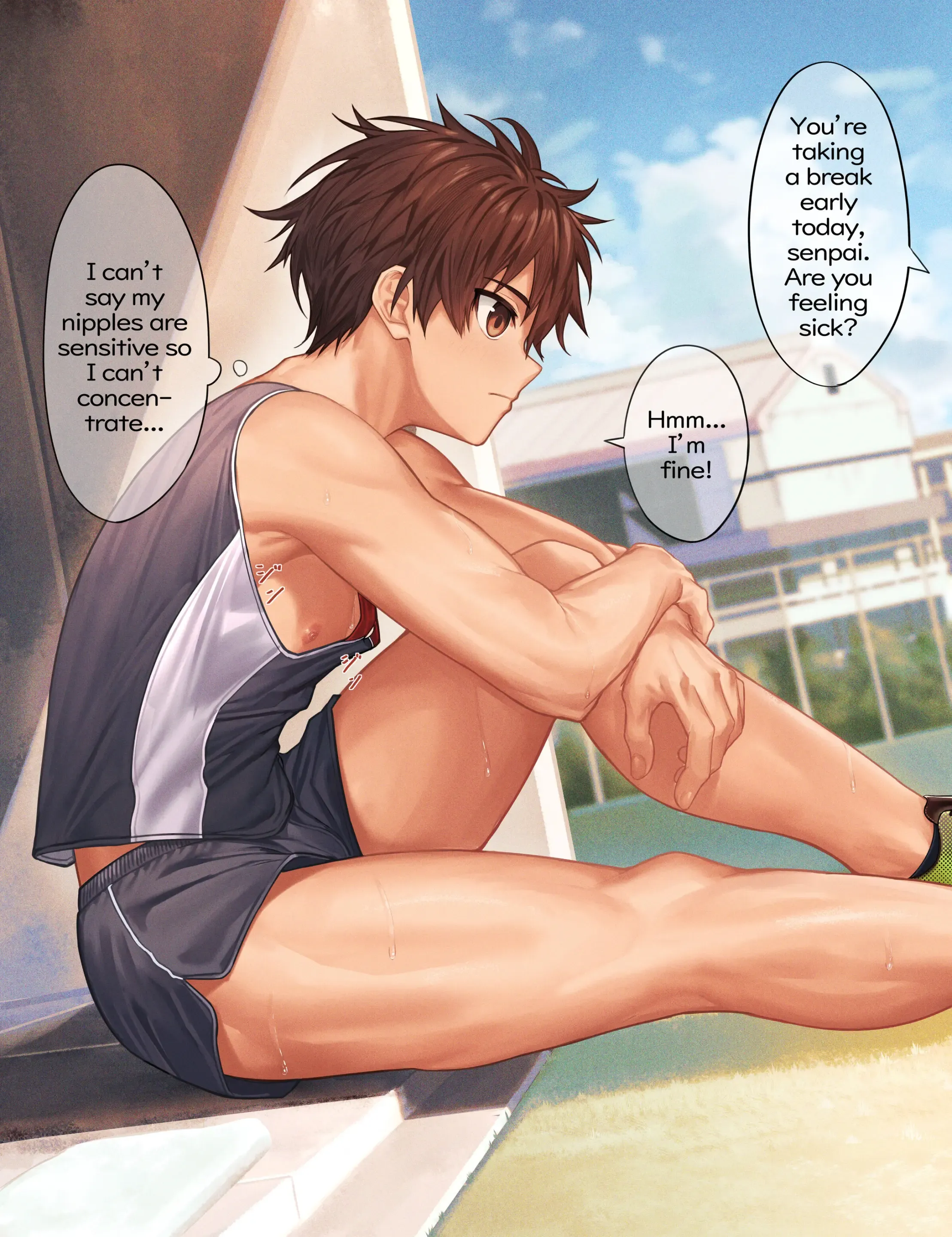 Track and field club-kun's daily break