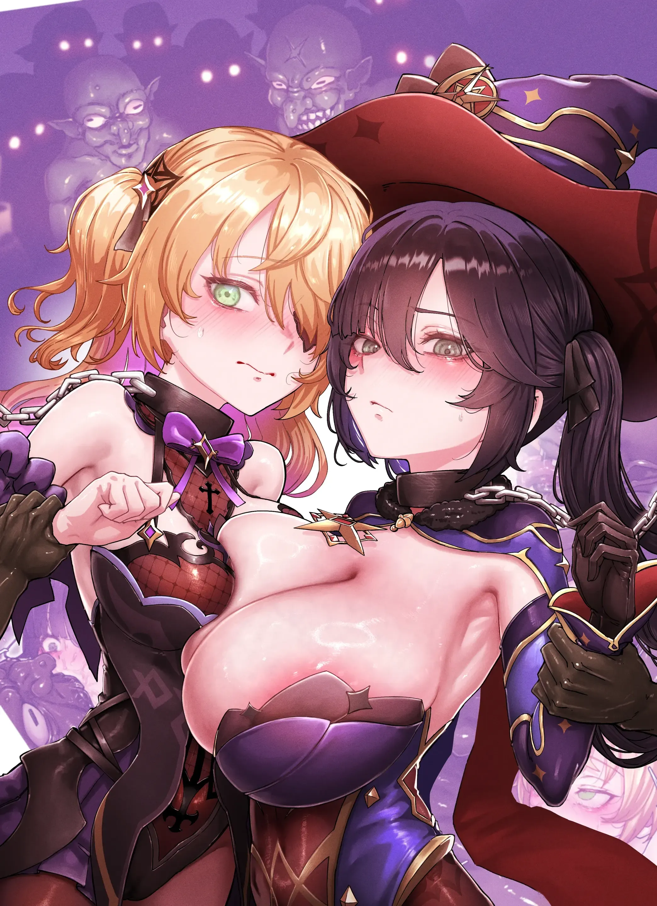 Teyvat Gravure #10: Mona & Fischl GOBLIN Impact (decensored)
