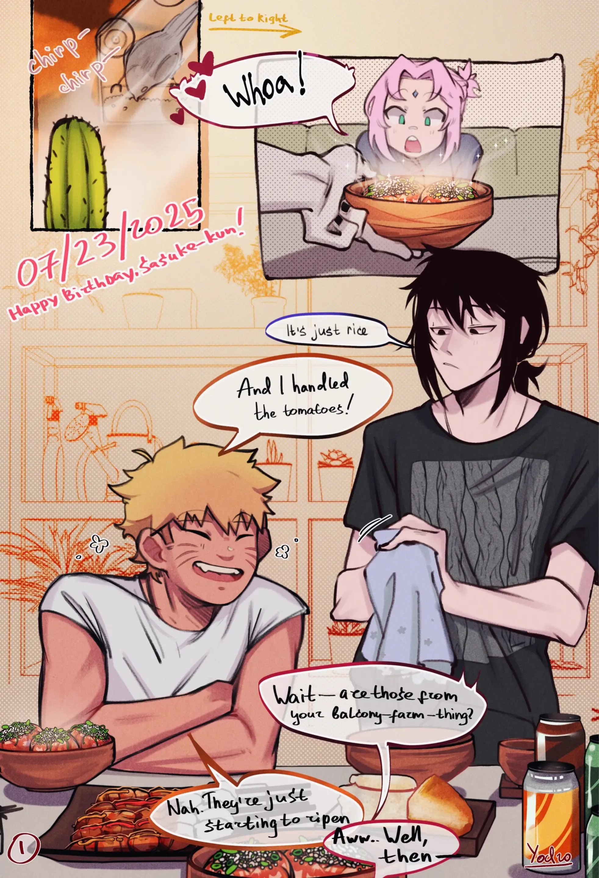 - 07/23/25 - Happy Birthday, Sasuke-kun🍅 - 07/23/25 - Happy Birthday, Sasuke-kun🍅