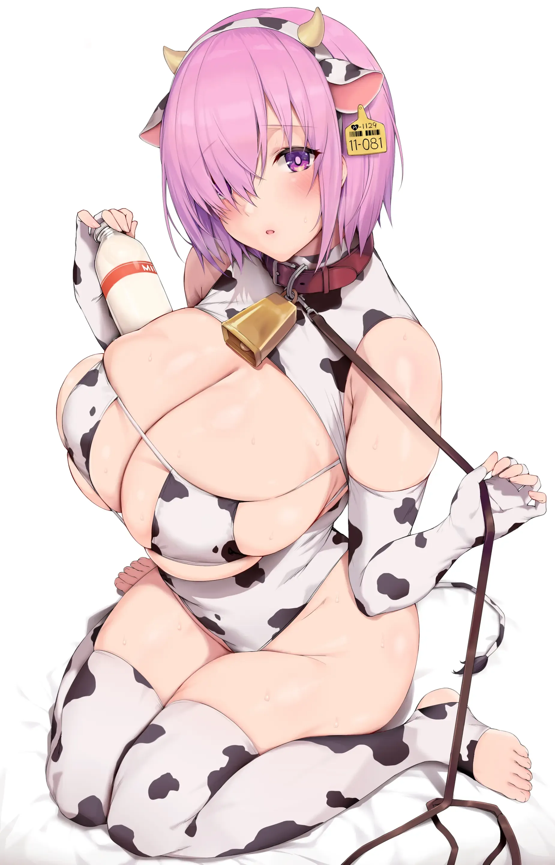 牛柄ビキニマシュ脱衣おまけ差分+高画質版
