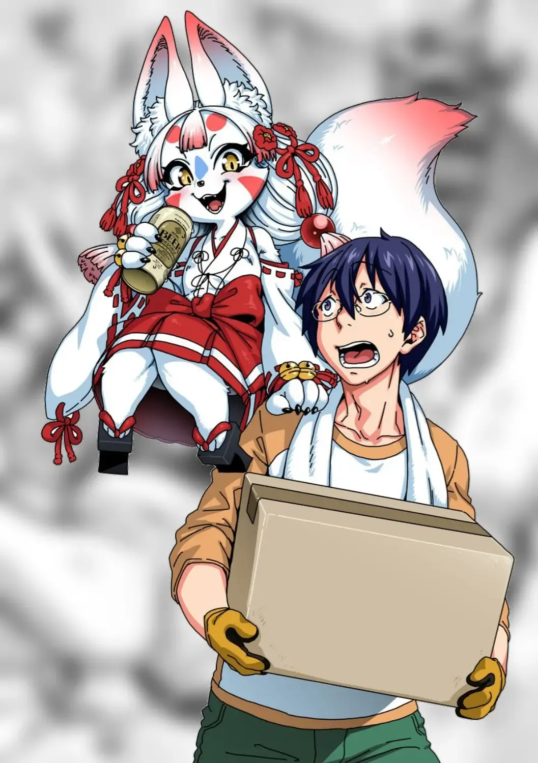 Omatsure to Yomeire!! Konkon Kohaku-sama｜¡Kon Kon! ¡La Diosa Zorro Kohaku-Sama! ~¡¡Vamos a Celebrar y Vamos a Casarnos, Kohaku-sama!!~