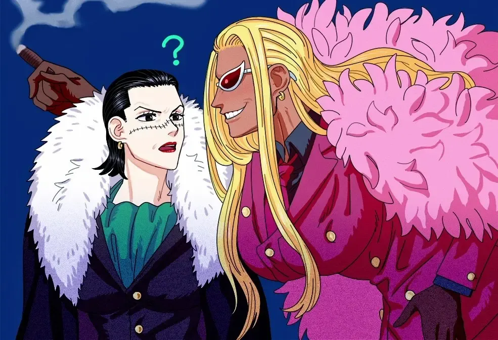 DoflamingoxCrocodile yuri/shota by @mg_cls/白